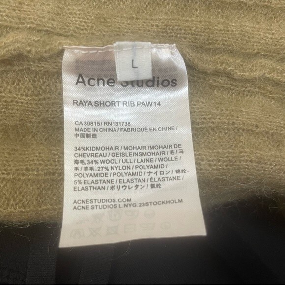 Acne Studios Raya/Mohair Open Cardigan Size L - Picture 3 of 4